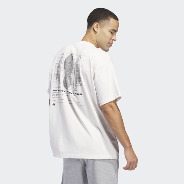 Tシャツ・カットソー ADIDAS ANTHONY EDWARDS SEASONAL GRAPHIC TEE 5FT358 adidas Men's Anthony Edwards Seasonal Graphic Tee