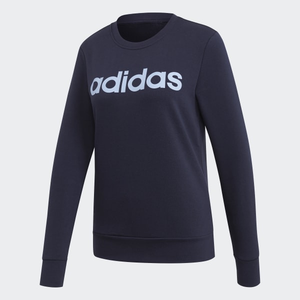 adidas Essentials Linear Sweatshirt Blue adidas New Zealand