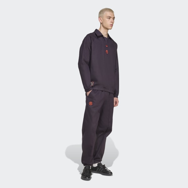adidas FC Bayern Terrace Icons Drill Top - Purple | adidas