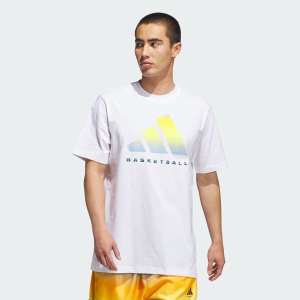 Blanco Playera estampada de adidas Basketball