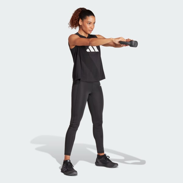 Negro Playera sin Mangas de Entrenamiento Train Essentials Big Performance Logo