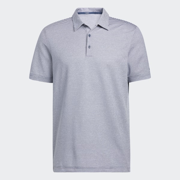 Blue Ottoman Stripe Golf Polo Shirt