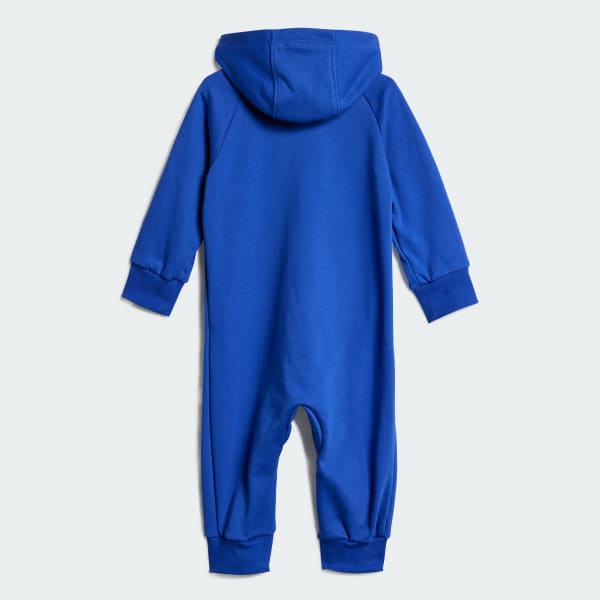 adidas Essentials 3 Stripes French Terry Bodysuit Kids Blue adidas UK