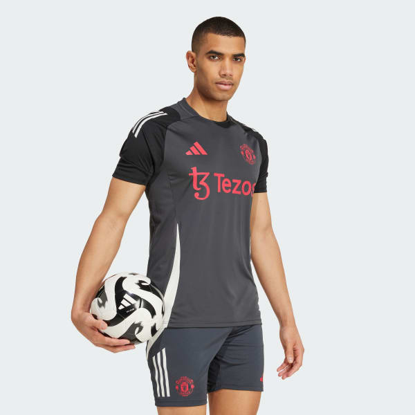 Grey Manchester United Tiro 24 Training Jersey