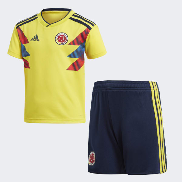 adidas Mini Uniforme Selección Colombia Local 2018 - Amarillo | adidas  Colombia
