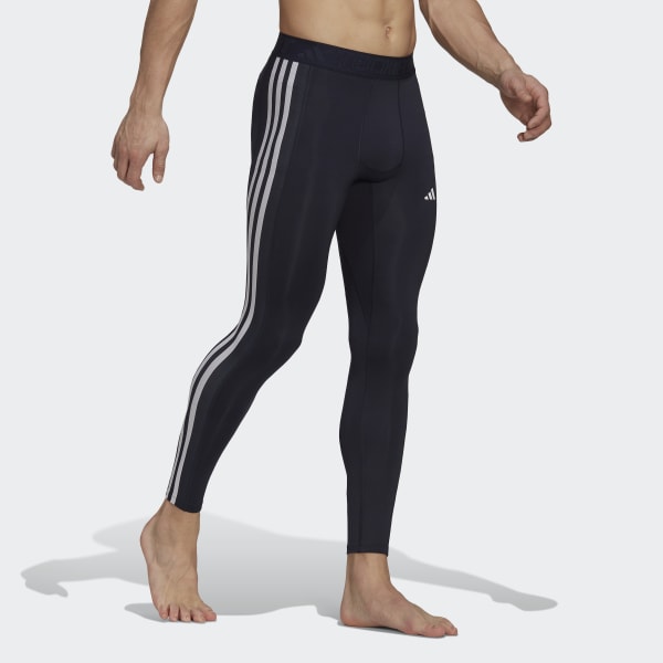 Blue Techfit 3-Stripes Training Long Tights WH775