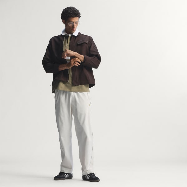 White 98 Loose Track Pants