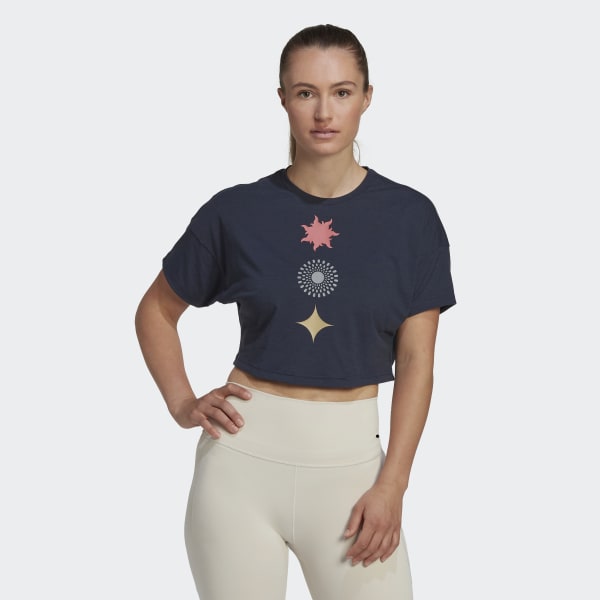 Blue Train Icons Print Tee IF615