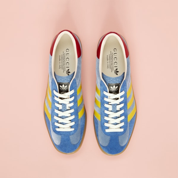 Blue adidas x Gucci Gazelle Shoes LYX88