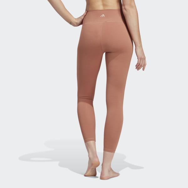 Legging Yoga Studio Luxe 7/8 - Marrom adidas