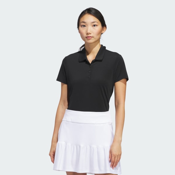 Black Ultimate365 Solid Short Sleeve Polo Shirt