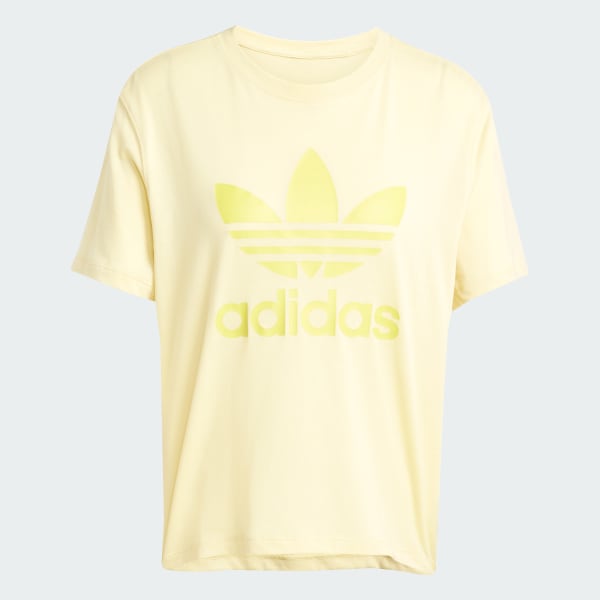 Yellow Adicolor Trefoil Boxy Tee