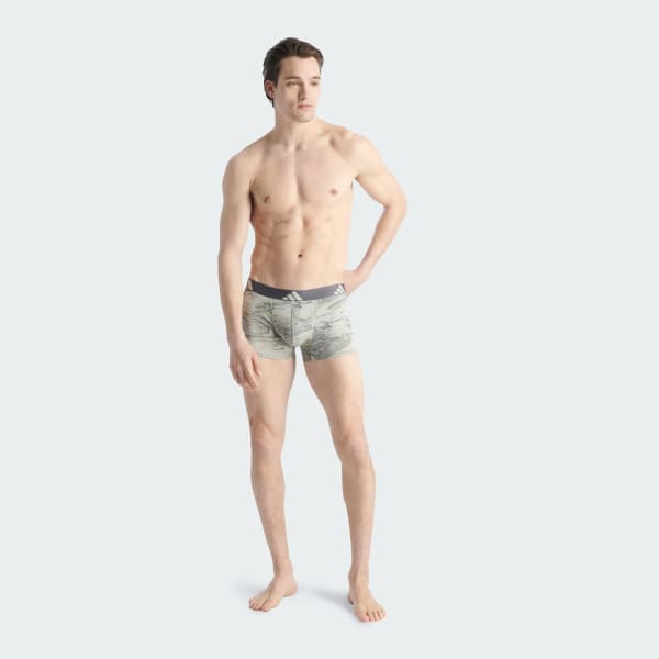 Beige Active Flex Cotton Trunks Kalsonger 3-pack