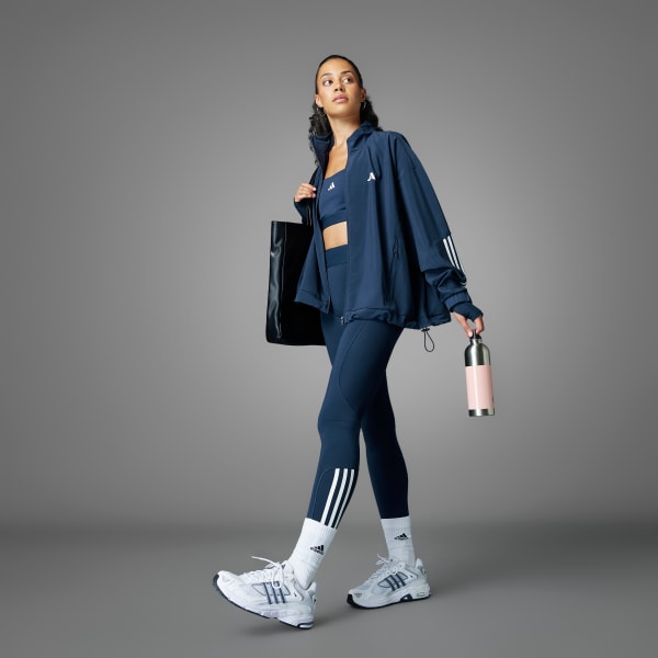 Blue Hyperglam Full-Length Ribbed Leggings