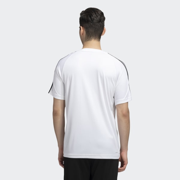 Adidas 3 stripe hot sale sereno t shirt mens