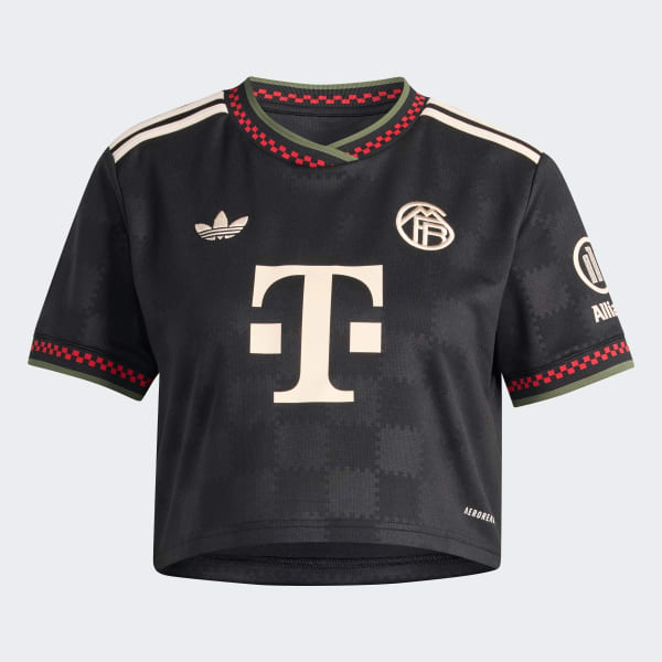 Schwarz FC Bayern München 25/26 Ausweichtrikot, kürzer geschnitten