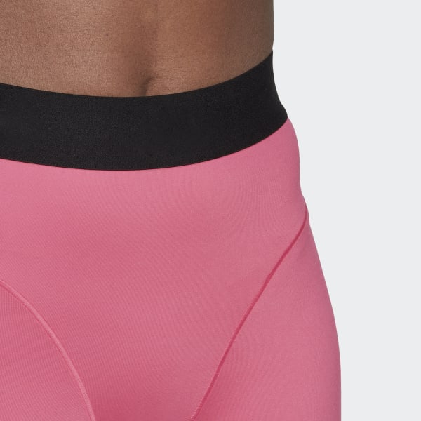 Rosa Leggings corti Hyperglam 3-Stripes