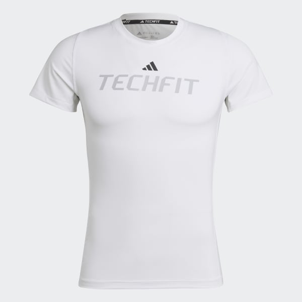White Techfit Graphic Tee BVS45