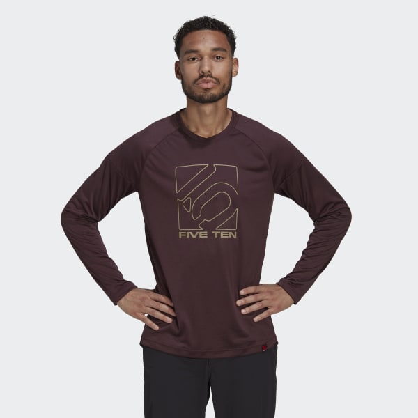 Rouge Maillot à manches longues Five Ten MBH92