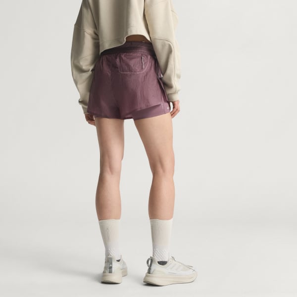 Mau-tim Quần short chạy bộ 2 trong 1 adidas Adi365 H.Koumori