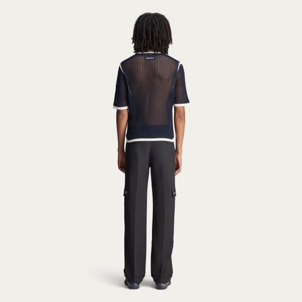 Tシャツ・カットソー adidas TOP (KA7052 NTNAVY) adidas Wales Bonner Knit Tee - Blue | Free Shipping with