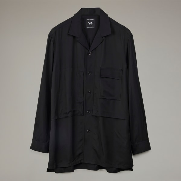 【Y3】RAYTWILL SHIRT◆JD3524 adidas Y-3 Rayon Twill Shirt - Black | Free Shipping with