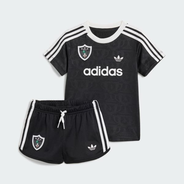 Black adidas Disney Short Jersey Set