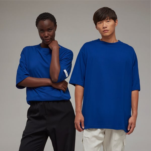 Blue Y-3 Boxy Short Sleeve Tee