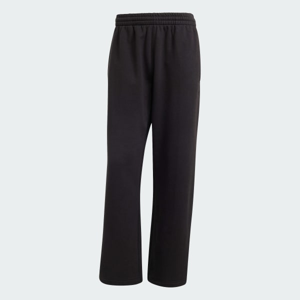 adidas Premium Essentials Open Hem Joggers - Black | Free