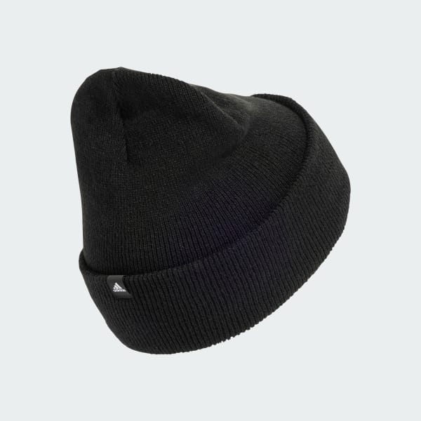 Black 3-Stripes Beanie