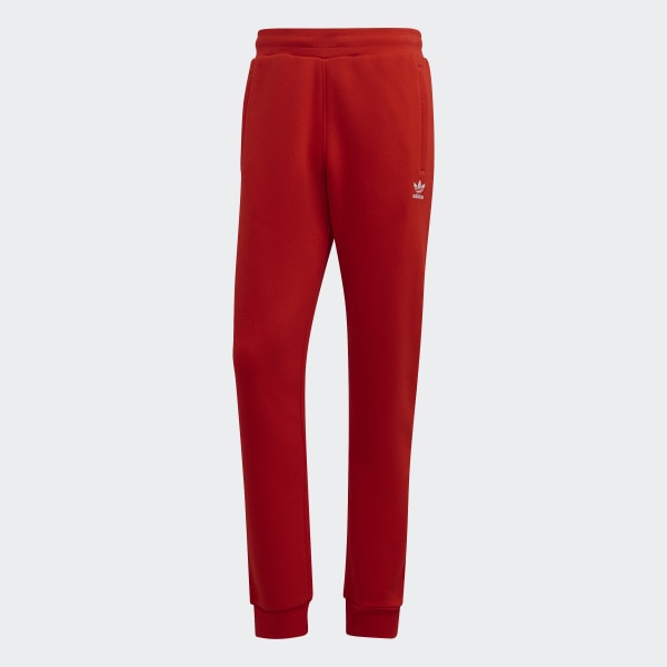 adidas Adicolor Essentials Trefoil Pants - Red | Men's Lifestyle ...