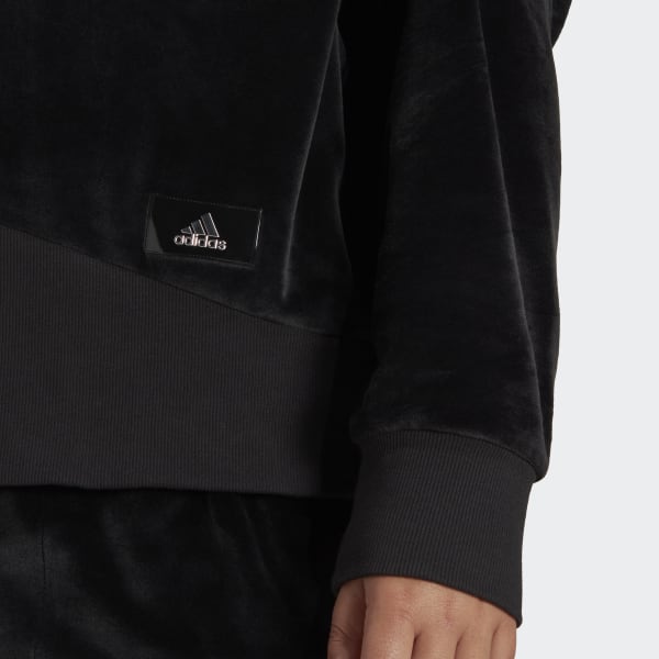 Nero Felpa Holidayz Cozy Velour (Curvy) VK077