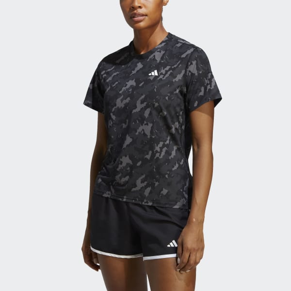 adidas Own the Run Camo Running Tee Black adidas Philippines
