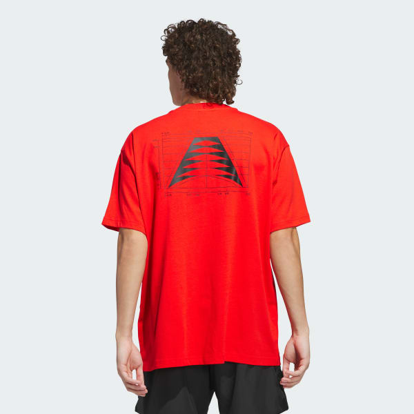 Rojo Remera Anthony Edwards Seasonal Logo