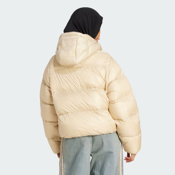 Bej Essentials Kuş Tüyü Dolgulu Mont