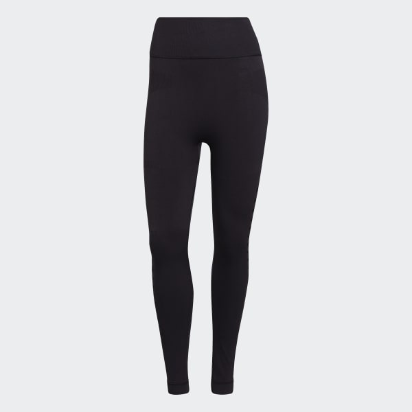 Svart adidas by Stella McCartney TruePurpose Yoga Knit Tights CM114