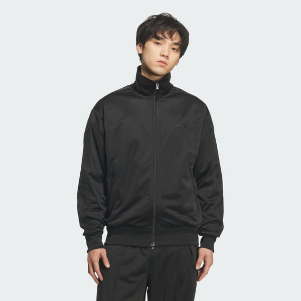 ブラック 軽パン トリコットトラックトップ