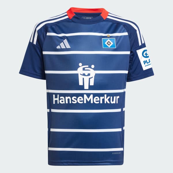 Blau Hamburger SV 24/25 Kids Auswärtstrikot