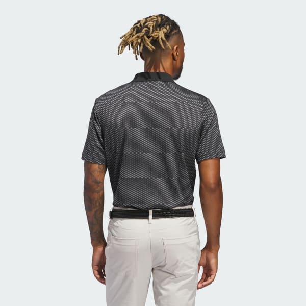 Zwart Beyond The Course Textured Poloshirt