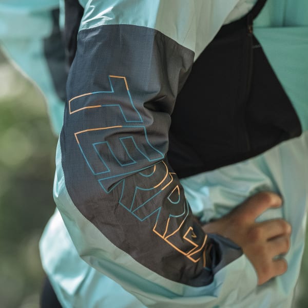adidas Terrex Agravic Pro RAIN.RDY Trail Running Jacket Turquoise adidas UK