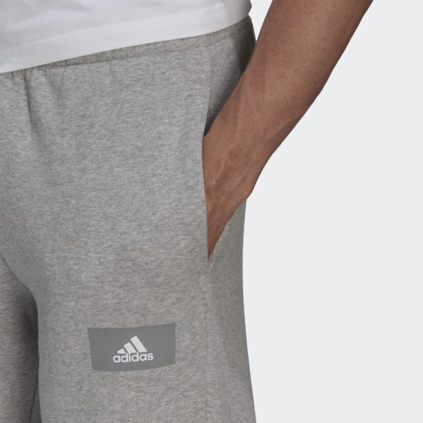 sedá Sportovní kalhoty Essentials FeelVivid Cotton Fleece Straight Leg HY636