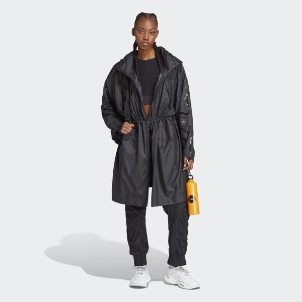 Czerń adidas by Stella McCartney TrueCasuals Long Lightweight Parka