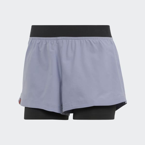 Lila Five Ten Primegreen Two-in-One Climb Shorts