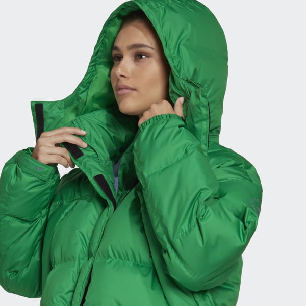 Verde adidas by Stella McCartney Mid-Length Padded Winter Jacket UG014