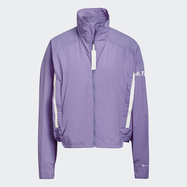 Purple Terrex CT MYSHELTER WIND.RDY Crop Jacket QB552