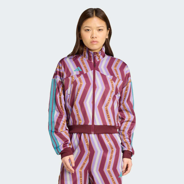 adidas x FARM Tiro Track Top - Red | Free Shipping with