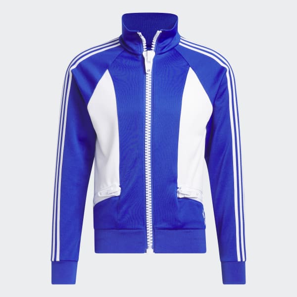 Blau Jeremy Scott Big Zip Jacke