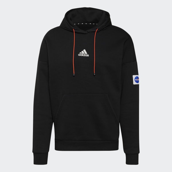 Buzo adidas negro con capucha shop
