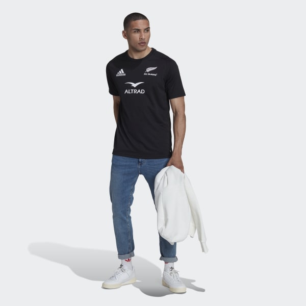 Preto T-shirt com as Cores Principais dos All Blacks TP094
