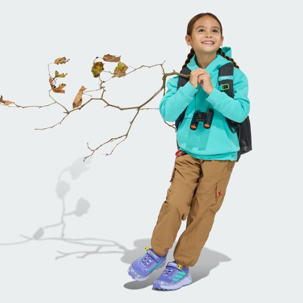 Turkis Adidas Minecraft Terrex hættetrøje